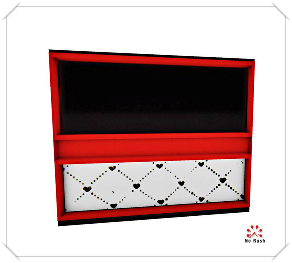 :: NO RUSH::: Hearts Shelve-Store RED