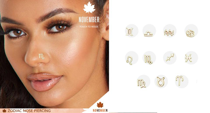 Nov-Aquarius Nose Piercing