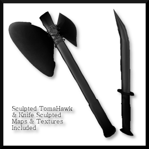 Sculpted TomaHawk Axe & Knife Builders And Creators Kit 