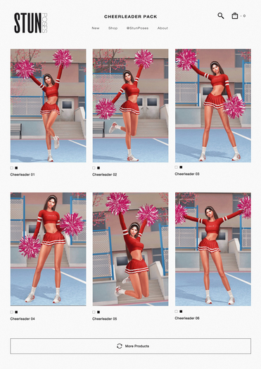 STUN - Pose Pack Collection Bento 'Cheerleader' #117