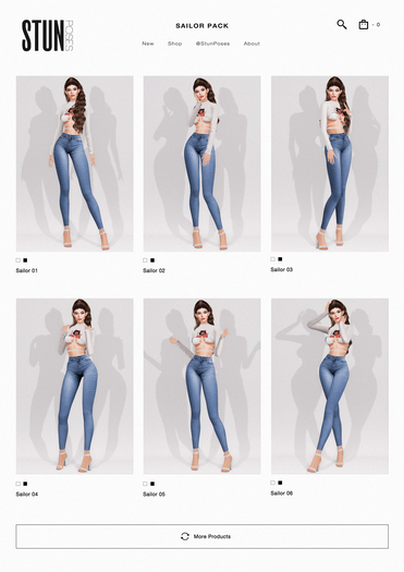 STUN - Pose Pack Collection Bento 'Sailor' #144