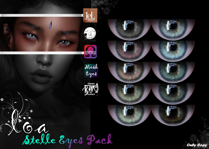 ::Loa:: Stelle Eyes Pack~LeLutka/OMEGA/Mesh/BOM~
