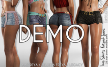 DEMO FashionNatic Ines Shorts Fatpack Jeans - Denim - Maitreya, Lara Petite, Belleza Freya, Legacy 