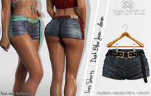 FashionNatic Ines Shorts Dark Blue Jeans - Denim - Maitreya, Lara Petite, Belleza Freya, Legacy 
