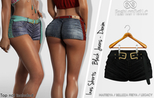 FashionNatic Ines Shorts Black Jeans - Denim - Maitreya, Lara Petite, Belleza Freya, Legacy 