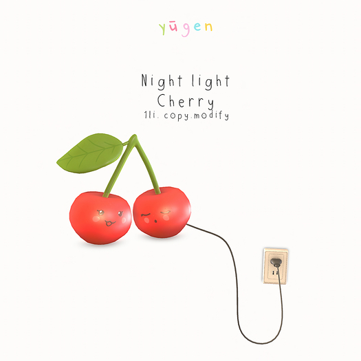 Yugen.// cherry night light.//  - packaged [add me]