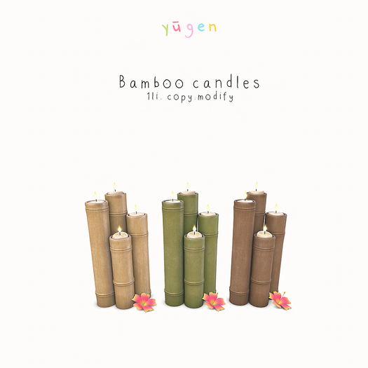Yugen.// bamboo candles.//  - packaged [add me]
