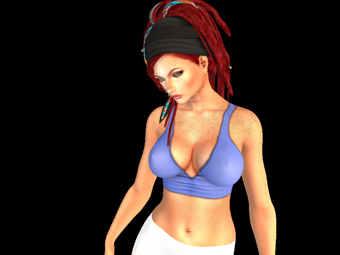 *Ellette* Blue Top