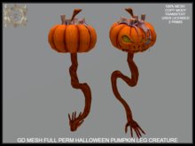 GD MESH FULL PERM HALLOWEEN PUMPKIN LEG CREATURE