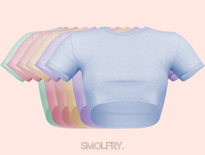 Smolfry. // Leia Crop Tee Pack 1 [Add Me]