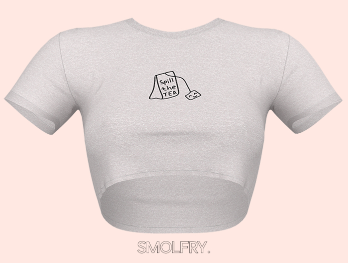 Smolfry. // Leia Crop Tee "Tea" [Add Me]