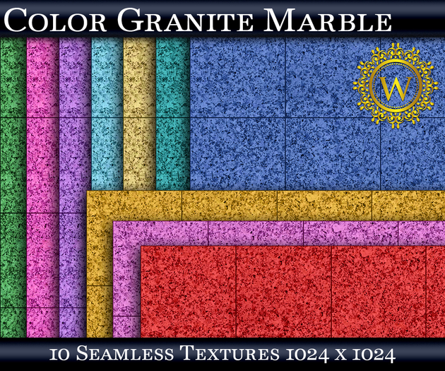 Color Granite Marble 10 Seamless Textures - WonderWall