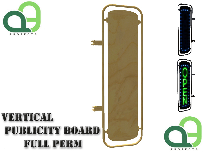 Vertical Publicity Board Full Perm (Boxed)