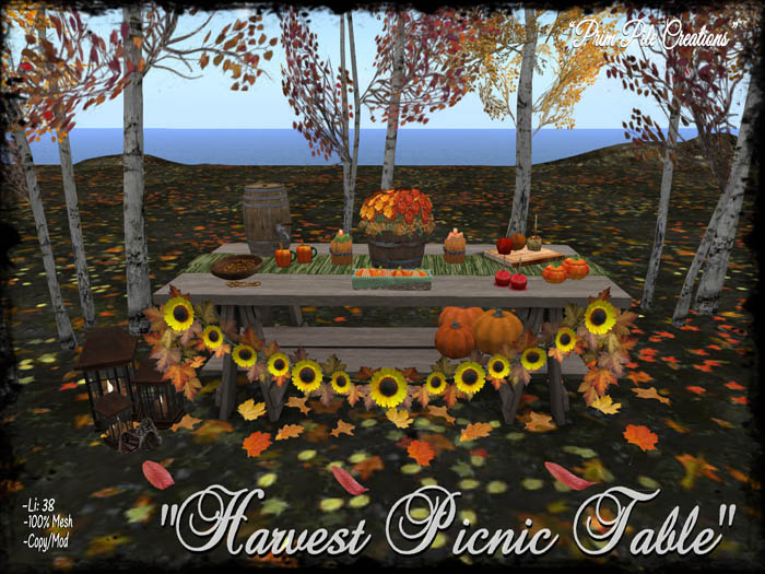 ~PPC~ Harvest Picnic Table BOXED