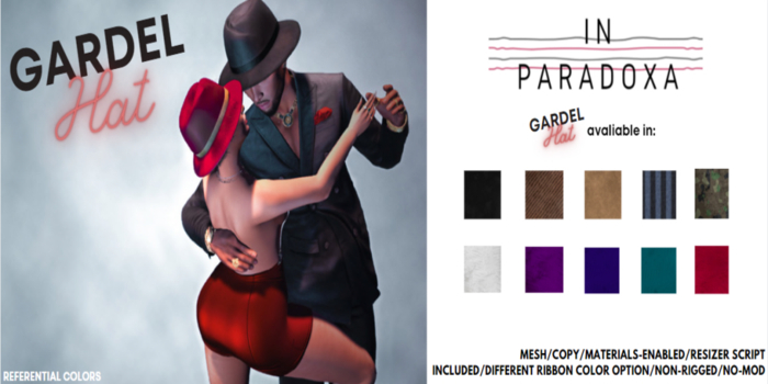 In.Paradoxa Gardel Hat -LapisLazuli