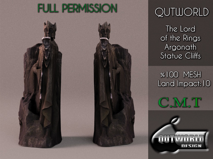 .::QUTWORLD The Lord of the Rings Argonath Statue Cliffs::.FP