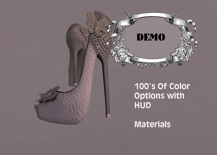 Butterfly Two-Toned Shoes 100's OF COLORS HUD - Demo