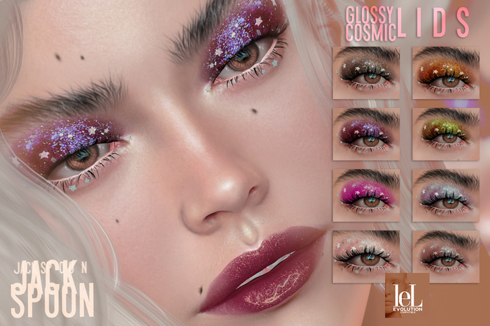 Jack Spoon .Glossy Cosmic Lids - lelutka Evolution