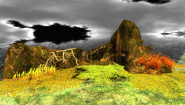 Jad garden - MOSSY ROCK-  Autumn