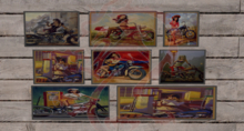 14 Pinup Biker Posters 