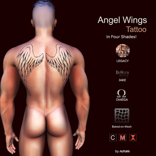 Autum - Angel Wings Tattoo Set of Shades [Boxed] (Add me!)