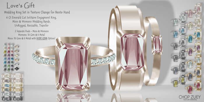 WR Love's Gift - Bento Wedding Ring Set - TxChnge