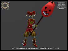 GD MESH FULL PERM EVIL JOKER CHARACTER