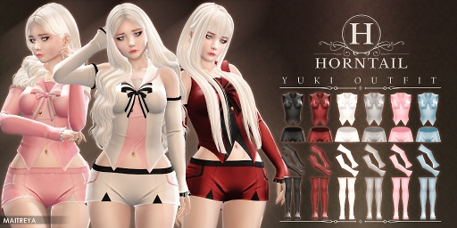 HORNTAIL - [BLACK] Yuki Maitreya Shirt & Collar <BOX>