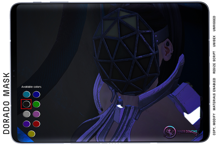{ID} Dorado Mask Aqua