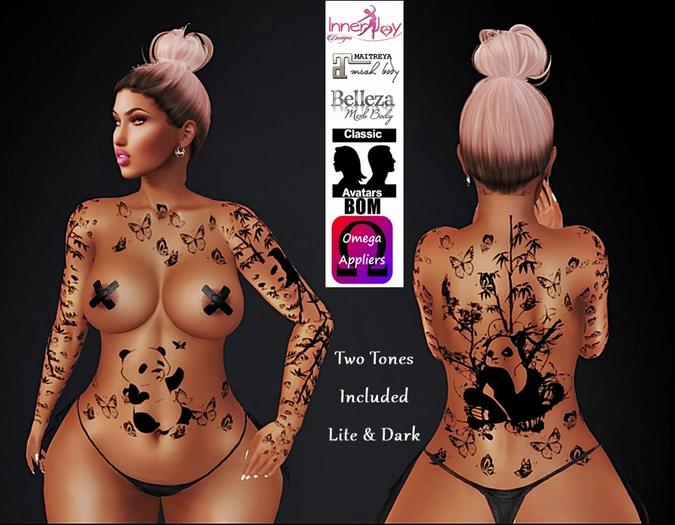 Panda Butterflies Tattoo Pac*IJL* {ADD ME}