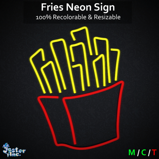 [Jester Inc.] Fries Neon Sign!