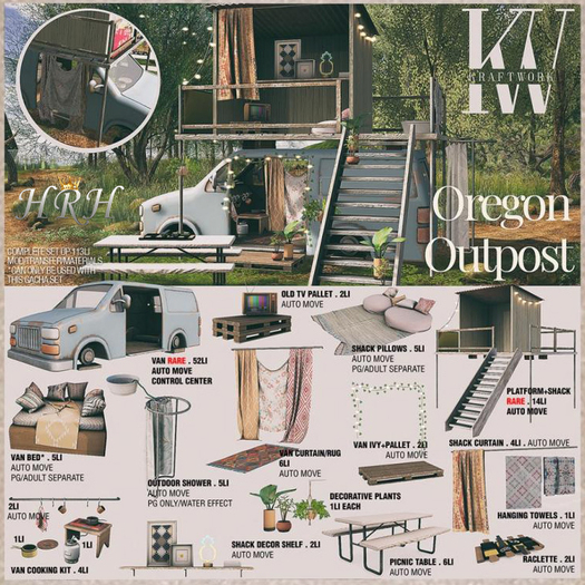KraftWork Oregon Outpost . Van Ivy + Pallet Step