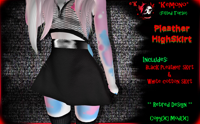 e*K Pleather HighSkirt (Fitted Torso)