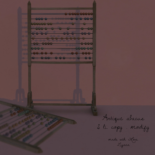 Zigana . antique abacus