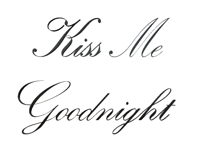 ::MM:: Kiss Me goodnight - wall decor