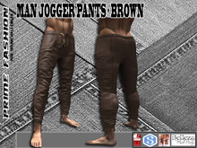 [PF] MAN JOGGER PANTS - BROWN