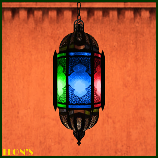 Moroccan "Treya" Multicolored Stained Glass Lantern - RESIZE COPY