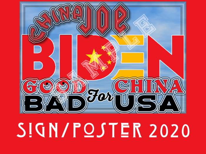 #1 STORE           ""CHINA JOE (Biden) Poster