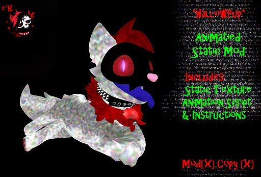 e*K [M.O.R] HallowPup Animated Static Mod 