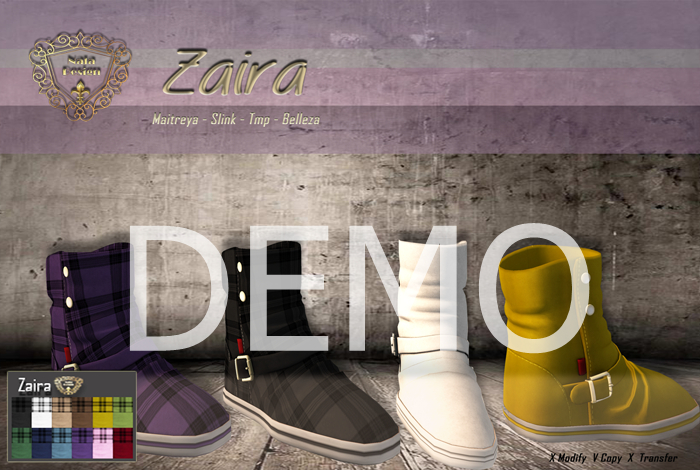 DEMO - ND - Zaira Female Ankle Boots  - For Mesh Bodies