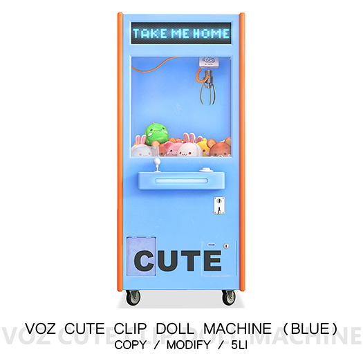 [VOZ] Cute Clip Doll Machine (Blue)