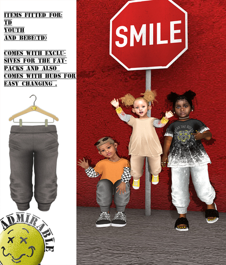 Admirable- Slim Joggers (LightGrey)