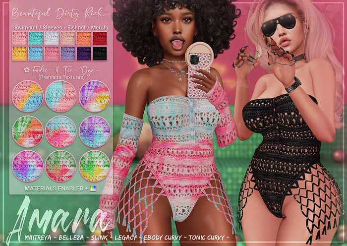 UNPACK HUD (ADD) - *B.D.R.* Amara -Crochet Swimsuit-