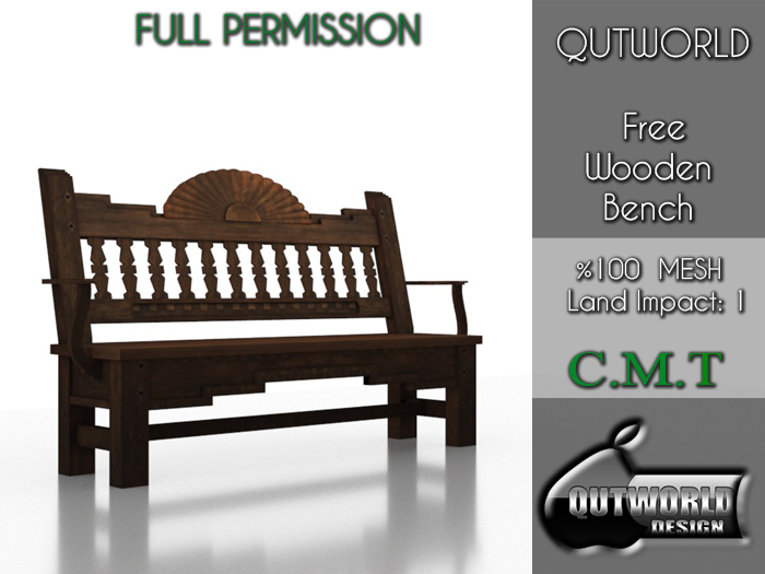 .::QUTWORLD Free Wooden Bench::.FP 