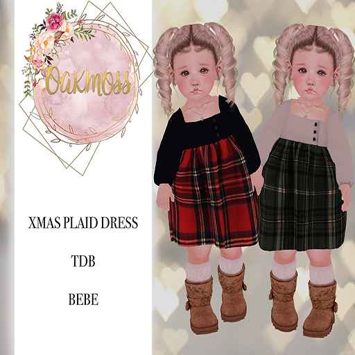 Oakmoss ~ Xmas Plaid Dress ~ FATPACK