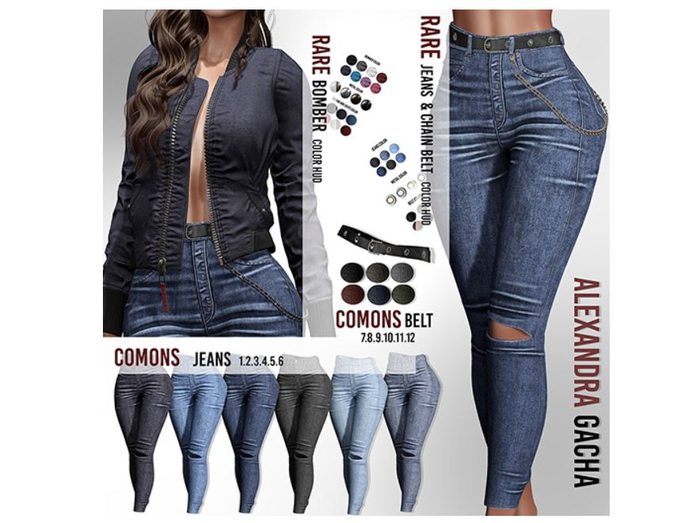 SAVIN - Alexandra Belt & Jeans  - Perky - RARE