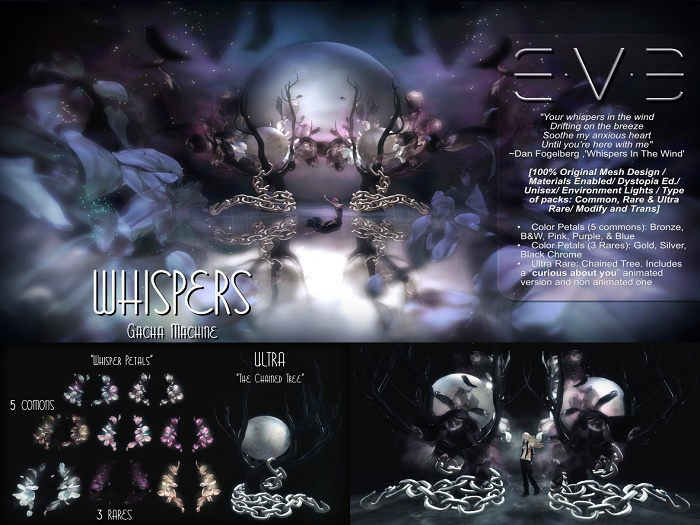 E.V.E WHISPER Petals {Gold} Rare