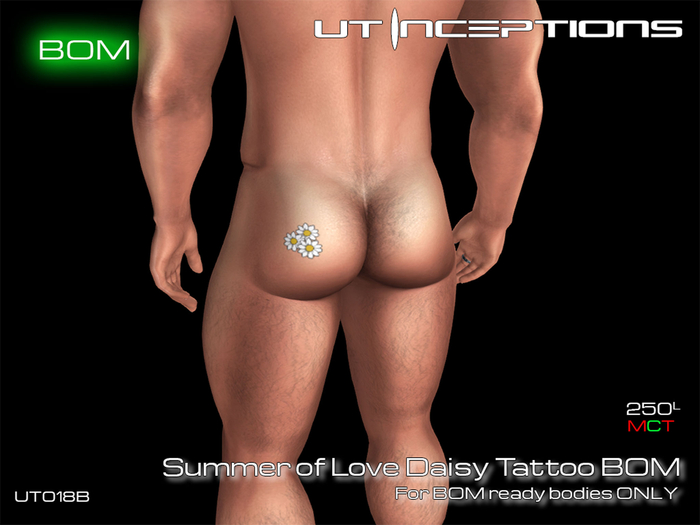 UT018B Summer of Love Daisy Tattoo BOM