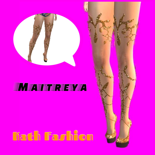 K F maitreya- Gold Boots