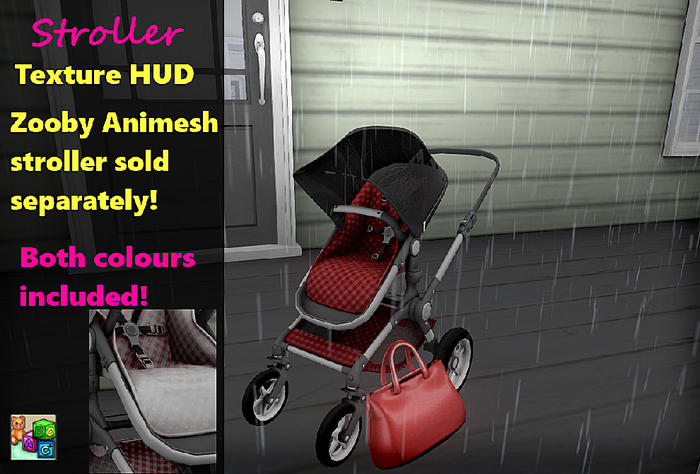 ABC Zooby Stroller Hud - Red